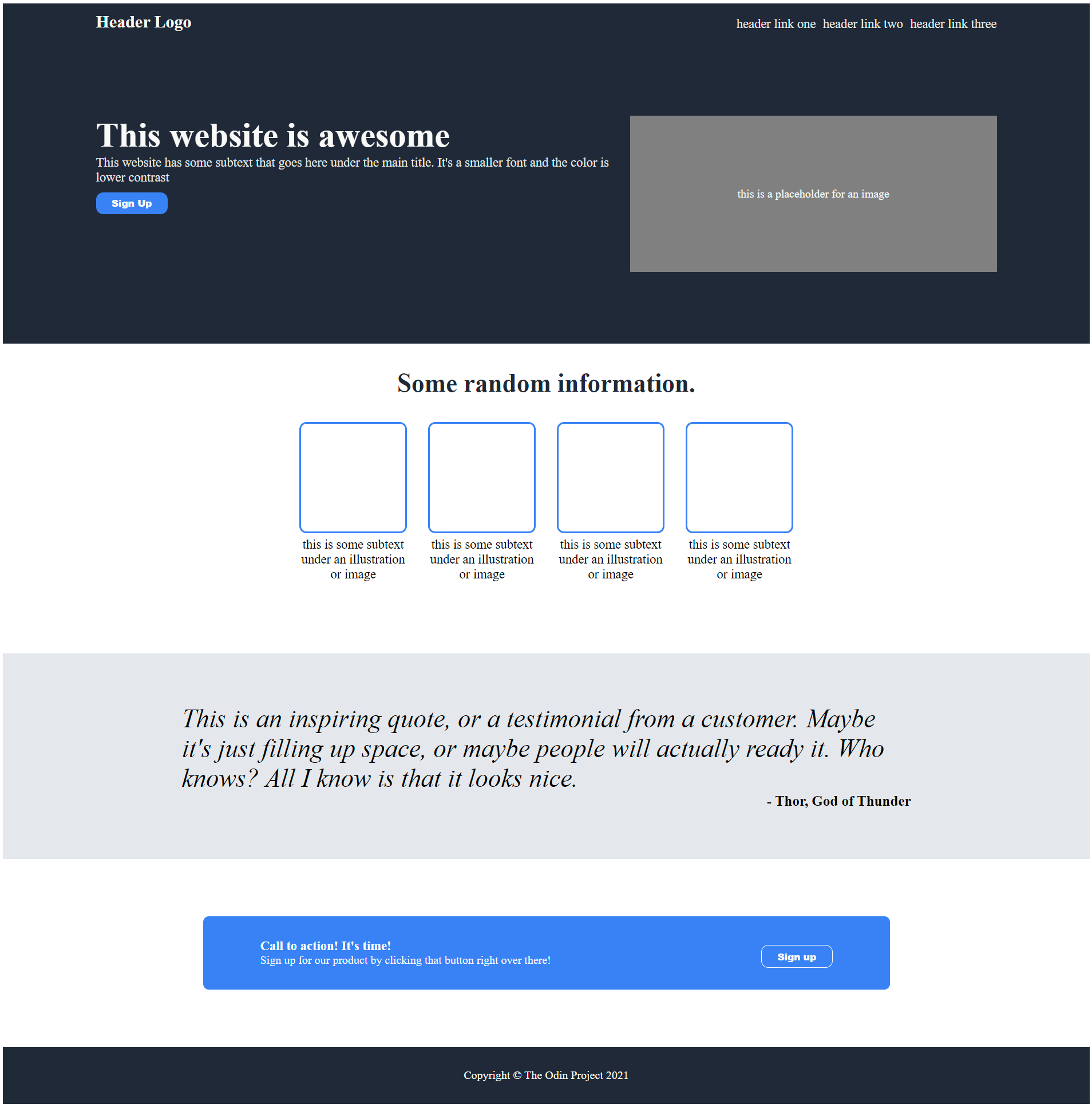 Landing Page